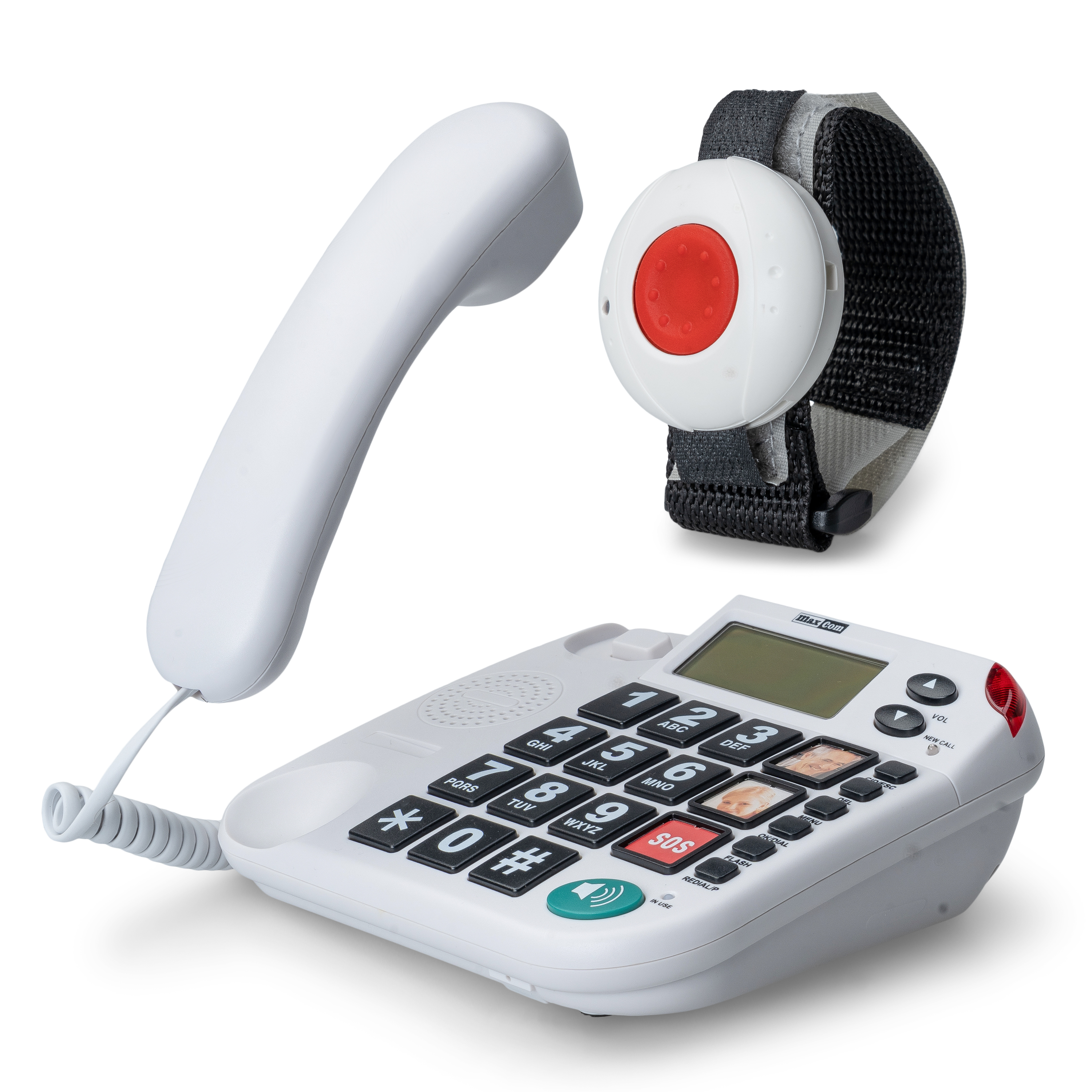 MAXCOM KXTSOS 481 Seniorentelefon mit  Armbandsender